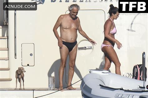 Veronica Berti Sexy Seen Flaunting Her Hot Bikini Body On A Yacht With Andrea Bocelli In