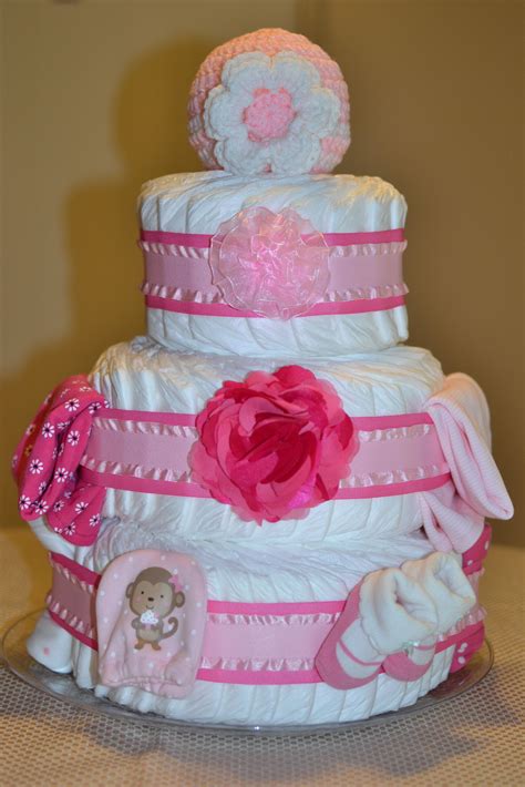 Diaper Cake | Party table decorations, Shower decorations, Table decorations