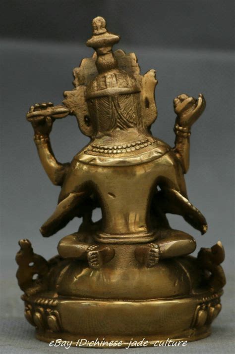 Tibet Buddhist Copper Bronze Guhyasamaja In Yab Yum Sex Happy Buddha