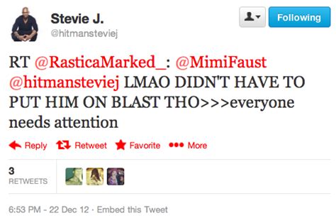 Rhymes With Snitch Celebrity And Entertainment News Mimi Puts Stevie J On Blast