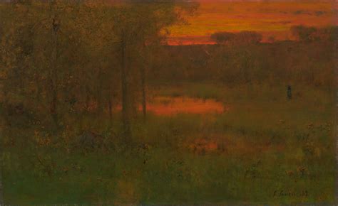 Landscape Sunset By George Inness Obelisk Art History