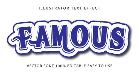 Famous Blue Swirl Text Effect 1212637 Vector Art At Vecteezy