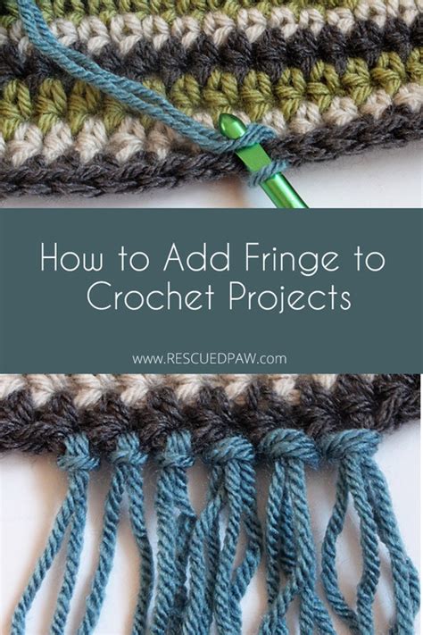 How To Add Fringe To Crochet Patterns Free Crochet Tutorial