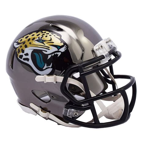 Riddell Jacksonville Jaguars Chrome Alternate Speed Mini Football Helmet