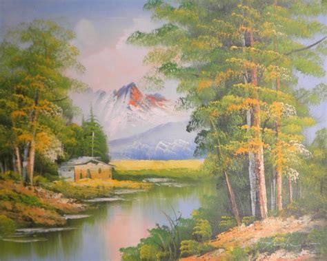Spring Mountain Oil Painting Paint Your Photo
