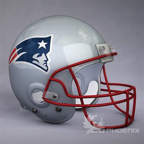 New England Patriots Official Game Helmet 3d Model Cgtrader