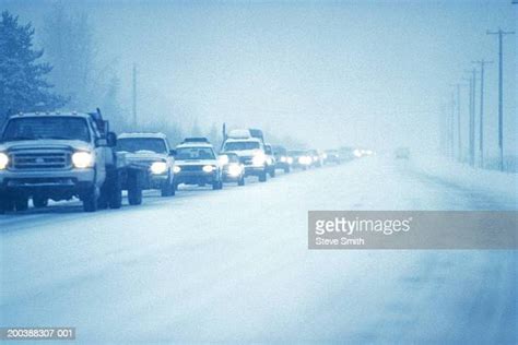 Winter Traffic Jam Photos And Premium High Res Pictures Getty Images