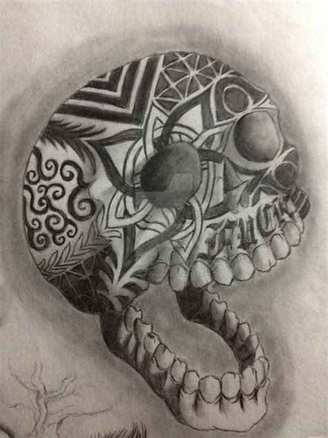 Tribal Skull Tattoo Design By 5373n3l373n On Deviantart