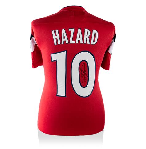 Eden Hazard Signed Lille OSC 2011 12 Home Shirt