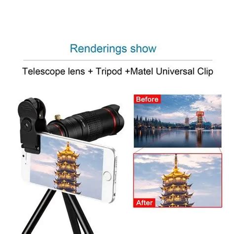 22x Zoom Mobile Phone Telescope Lens Hd 4k Monocular 22x External