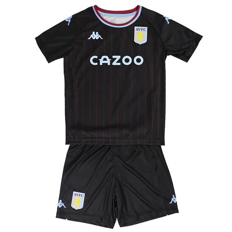 The sky blue number, which includes the villa park gates in the design. Aston Villa Away Kids Football Kit 20/21 | SoccerDragon