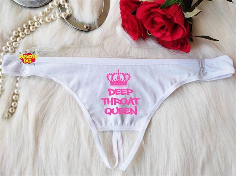 Deep Throat Queen Open Crotch Thong Womens Lingerie Naughty Etsy