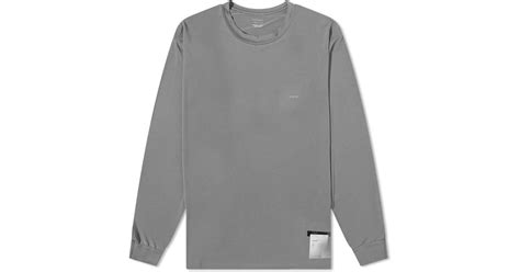 Satisfy Long Sleeve Auralite T Shirt In Gray For Men Lyst