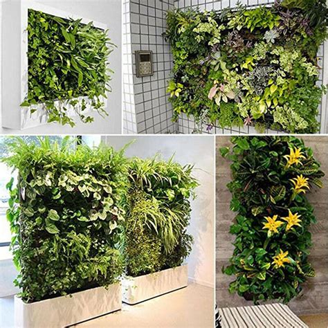 Pot Gantung Bunga Hias Tanaman Dekorasi Dinding Vertical Garden 9 Slot