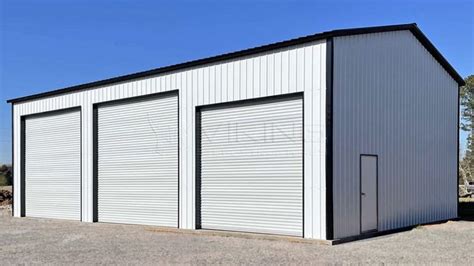 Three Car Metal Garages 3 Car Steel Garage Buildings