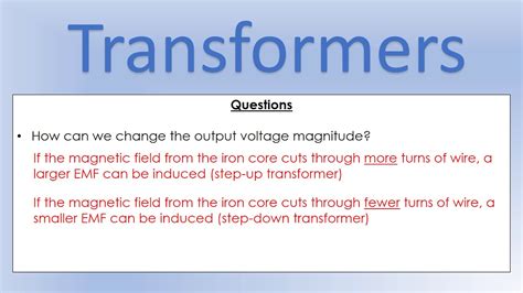 Igcse Physics Electromagnetism Transformers Youtube