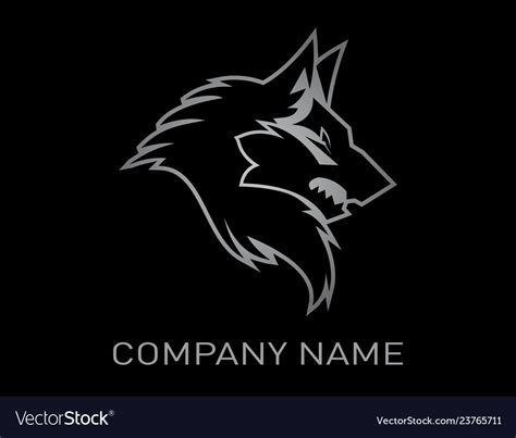 Wolf Logo Royalty Free Vector Image Vectorstock