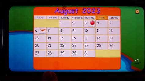 Starfall The August 4 2023 Calender Youtube