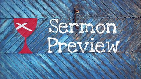 Sunday Sermon Preview Youtube