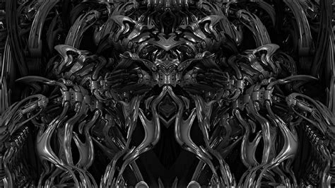 Giger Style Art By Graham Symmons Tattoo Magazines Fractals Visions
