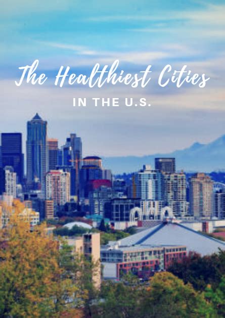 The Healthiest Cities In The Us City Healthy Fitness Articles