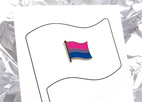 Bisexual Pride Flag Pin Fly Your Flag Metal Lapel Pin Etsy Hong Kong