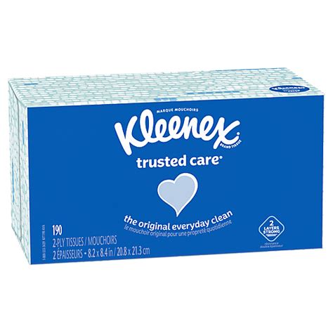 Kleenex Trusted Care Facial Tissues Flat Box Facial Tissue Market