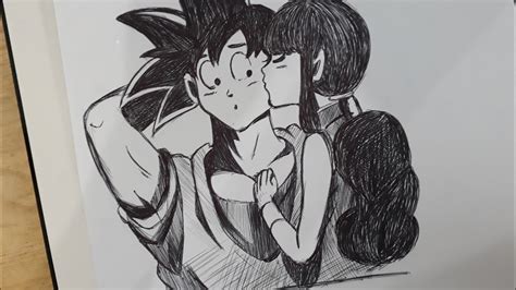 Dibujos De Goku Y Milk A Lapiz Goku Enamorado Hot Sex Picture