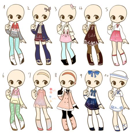 Outfit Adopts Batch 4 Closed By Nuggiez On Deviantart