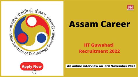 Assam Career Iit Guwahati Recruitment