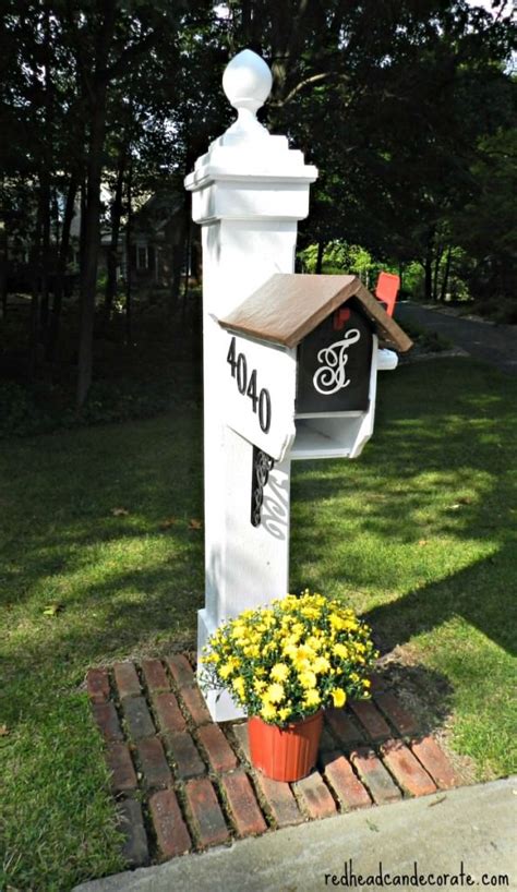Youtube content creation ideas for thousands of blog posts. Mailbox Makeover - Redhead Can Decorate