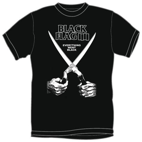 Black Flag Everything Went Black T Shirt Poison City Records