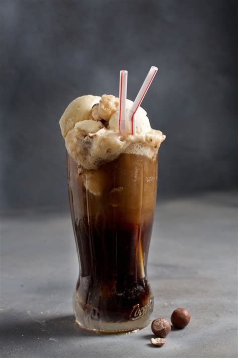 Locally brewed cask ale at the pub 500g co2e: Spiked Root Beer Float | Corky's Catering
