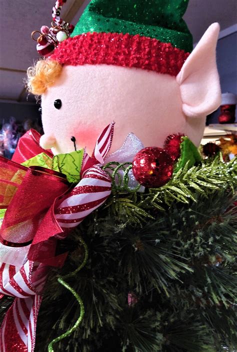 Best Seller Elf Head Tree Topper Christmas Tree Topper Etsy