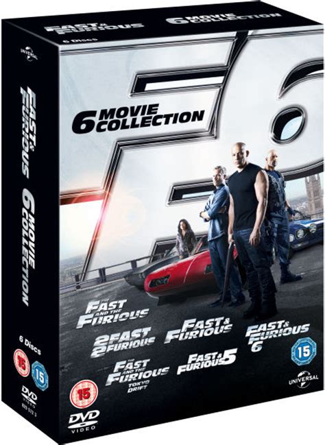 Пол уокер, вин дизель, мишель родригес и др. Fast and Furious: The 6 Movie Collection DVD | Zavvi