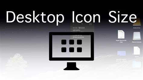 How To Change Desktop Icon Size On A Mac Youtube