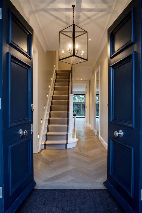 Entrance Hall Hallway Decorating Front Hallway Staircase Lighting Ideas