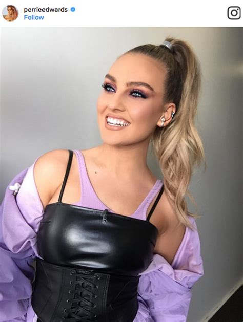 little mix s perrie edwards showcases peachy posterior in provocative thong bikini celebrity