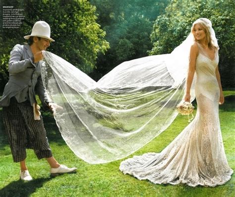 Katemosswedding Vintage Inspired Wedding Kate Moss Wedding Dress Kate