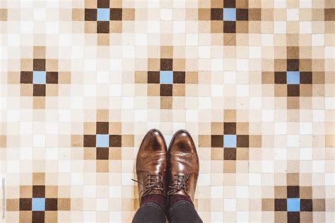 Vintage Tiles And Oxford Shoes By Stocksy Contributor Vera Lair Stocksy