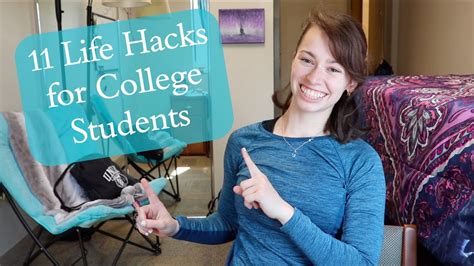 11 Life Hacks For College Students Youtube