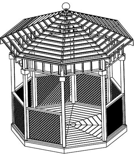 So if you have a grill that you'd like to keep protected while also being open to entertainment then this is a. Beginner Design Gazebo Plans, 12ft Square Gazebo, Hip Roof ...