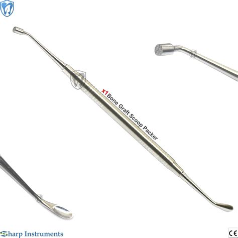 Bone Graft Spoon Plugger Scoop Packer Periodontal Dental Implant
