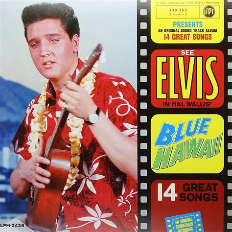 Elvis Presley Blue Hawaii Signed Vinyl Record Pptb Go Th