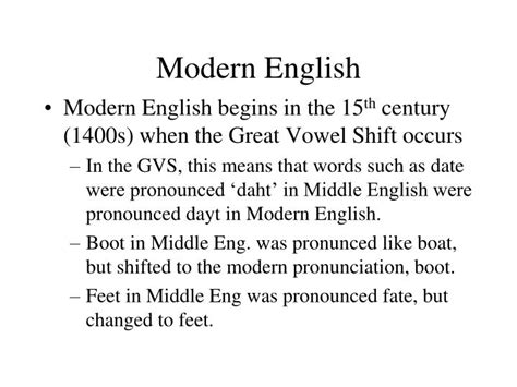 How English Evolved Into A Modern Language