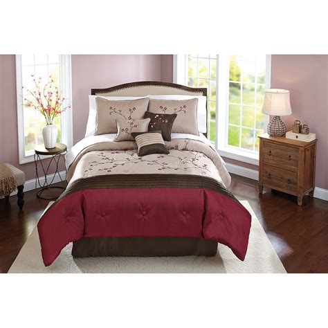 Better Homes And Gardens Indigo Paisley 7 Piece Bedding Comforter Set