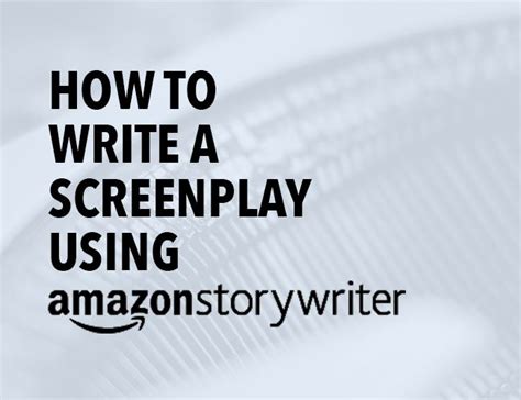 Amazon Recently Released A Free Cloud Based Screenwriting Application