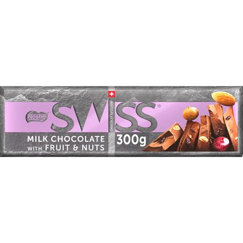 Nestlé Swiss Milk Chocolate With Fruit And Nuts Tablet