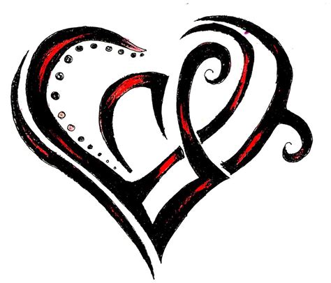 Tattoo Tribal Heart Clipart Best