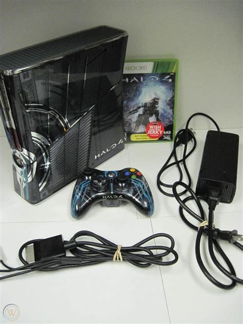Xbox 360 S Halo 4 Limited Edition 1439 Console Bundle 4gb Only 100
